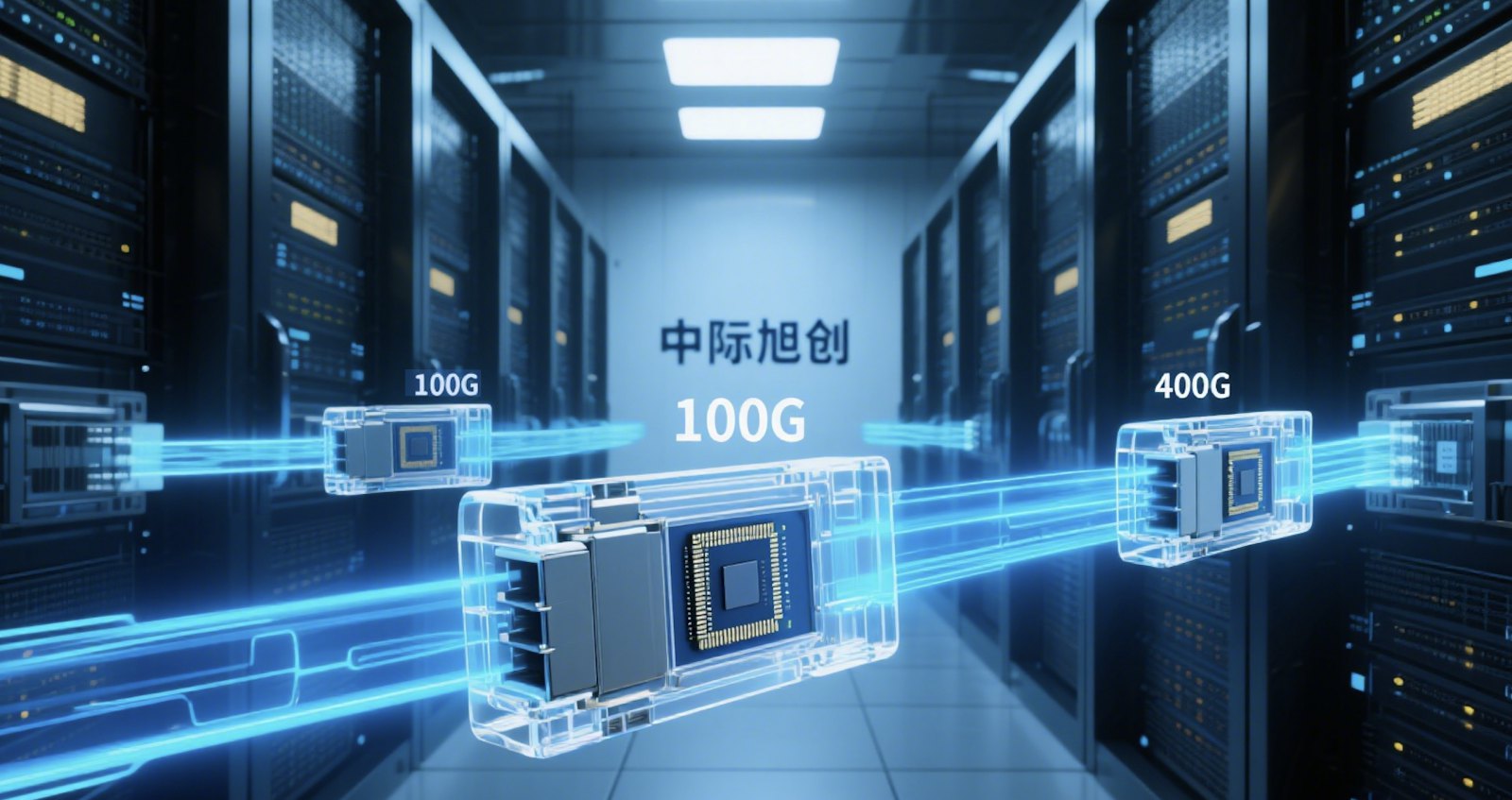 高速光模块厂商与产品形态（示意图）